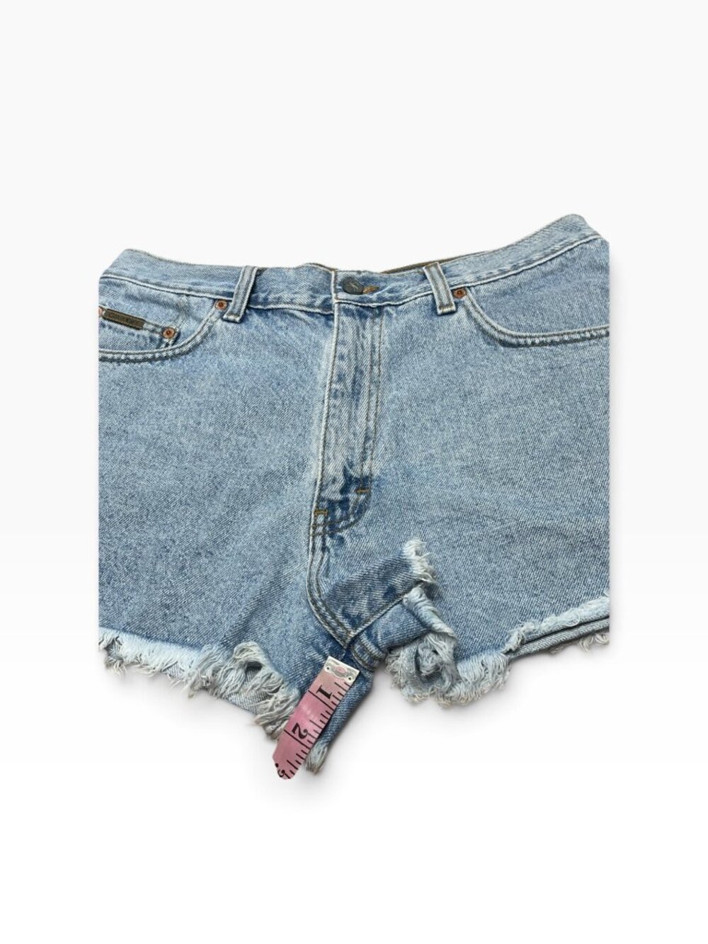 Vintage 90s Cutoff Denim Shorts Calvin Klein sz 13 Made in USA - Picture 10 of 11